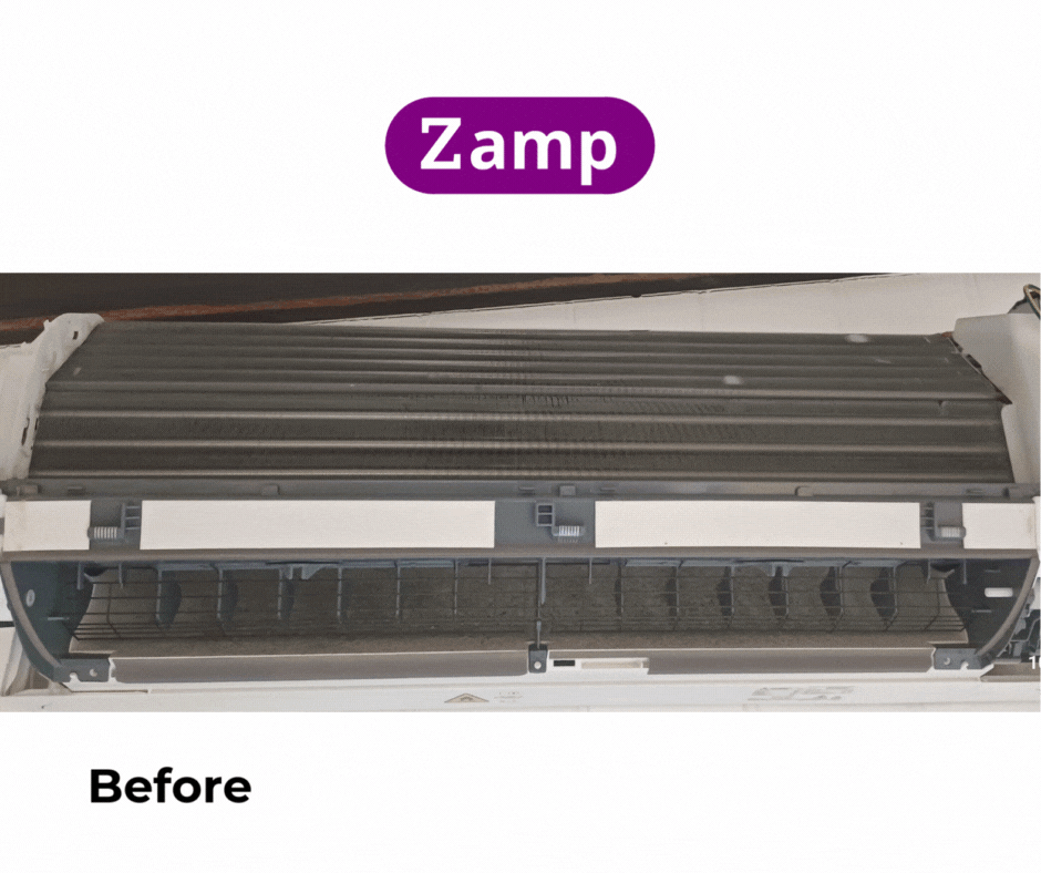 Aircon cleaning work example