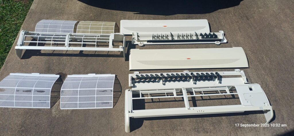 Washed cases of split system aircons